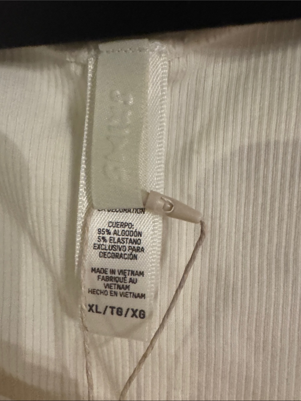 SKIMS Ribbed Scoop Tank Top - Cream - Picture 4 of 4
